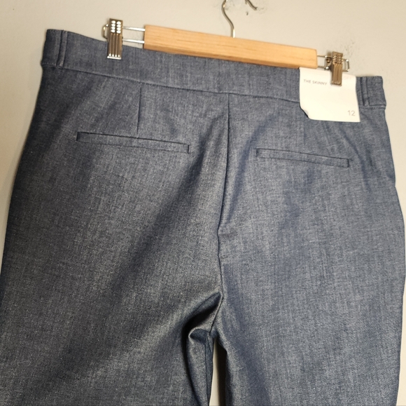 NWT Ann Taylor Loft The Skinny Blue Thick Pants Women's Size 12 - Picture 5 of 13
